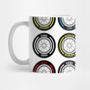 Formula 1 Tires Design Mug